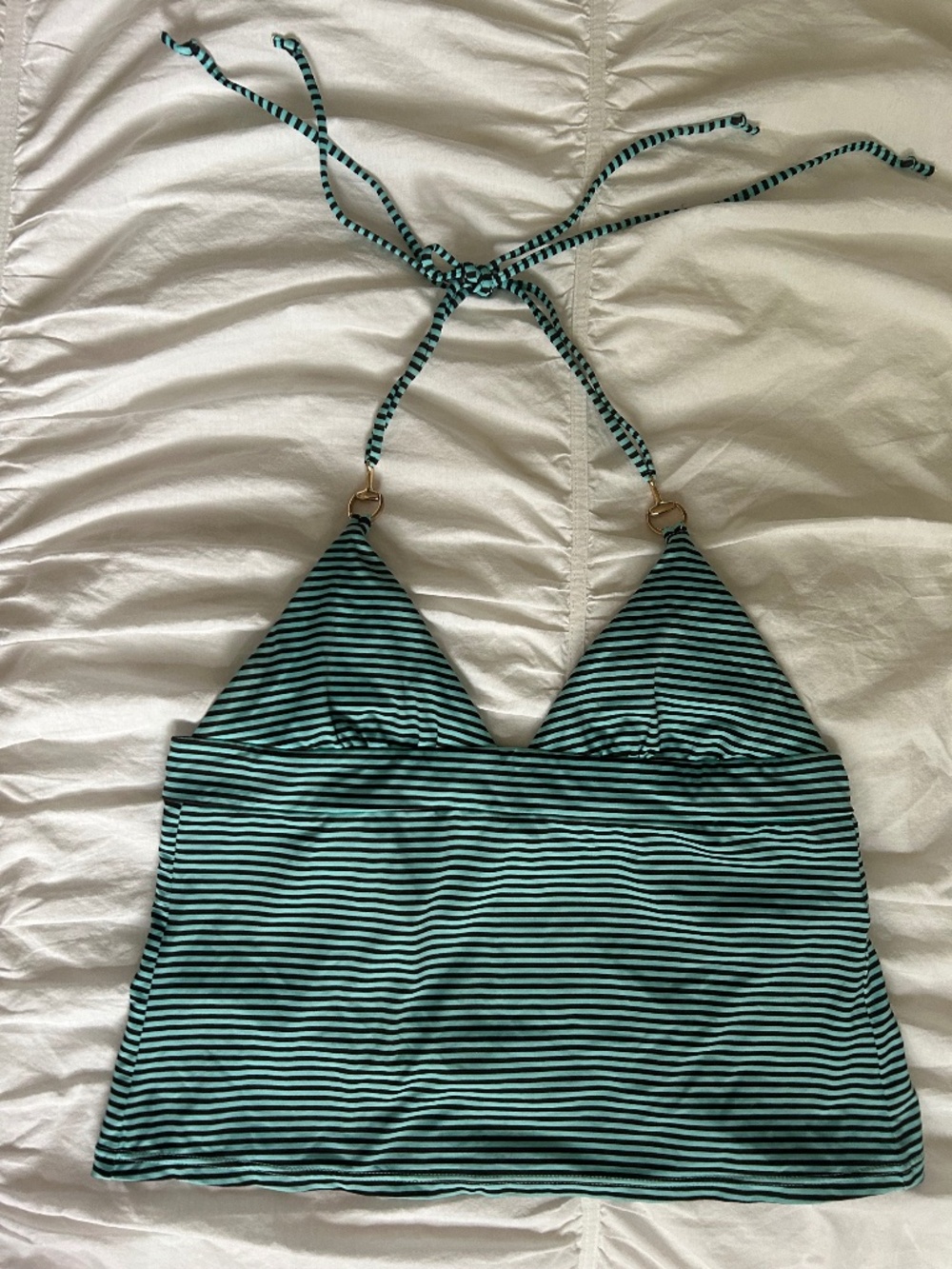 Teal Halter Top